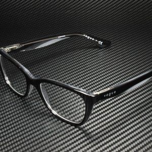 Vogue Women's Black Transparent Eyeglasses!